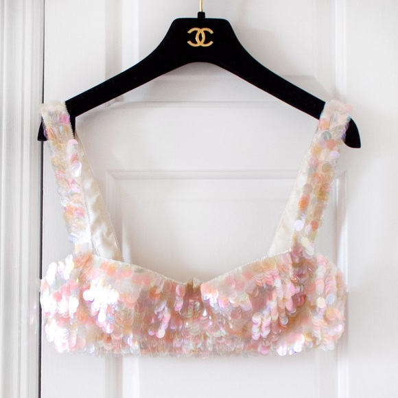 Iconic Chanel Vintage Spring 1995 Pink 95P Bra Top - Picture 6 of 14